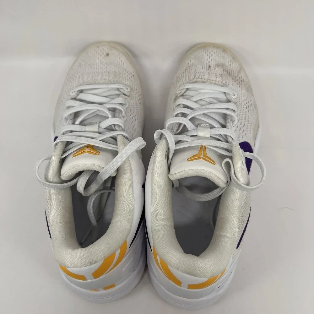 Nike Kobe 8 Protro Lakers Home Mens Basketball Shoes‎ 5.5 White Elite HF9550-100